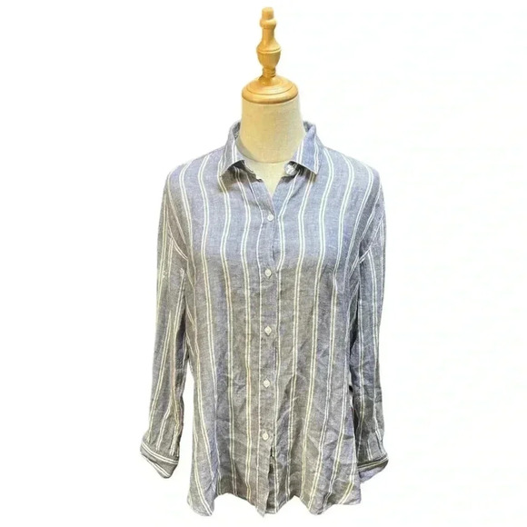 Rails Sydney Arctic Stripe Button Down Top Size S - Picture 3 of 9
